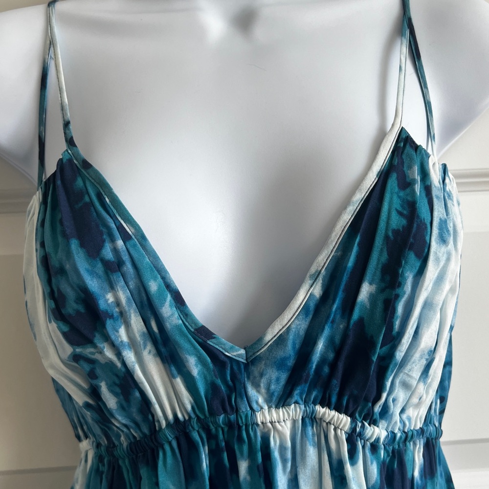 OM + NADIS Blue Maxi w/pockets💜 NWOT Could fit up to size Small - Picture 2 of 9